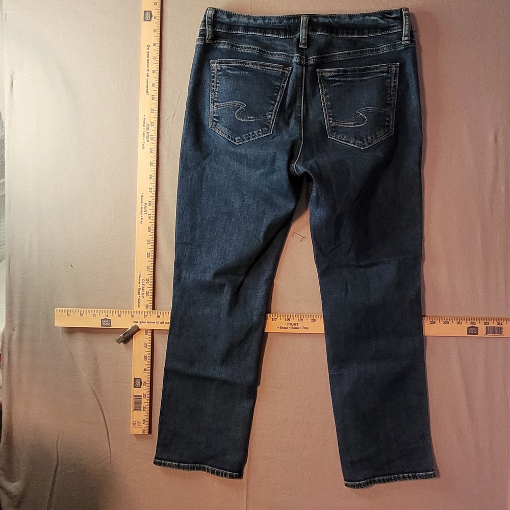 Silver Jeans Co Suki Capri Dark Wash Denim Cropped Jeans W30 L23.5 L43916EGX311 - Picture 4 of 5